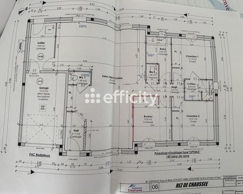 Pavillon - 105 m² - 4 pièces