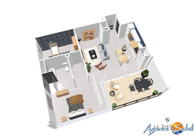 Appartement - 65 m² - 3 pièces