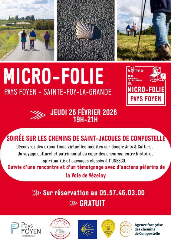 Soirée sur les chemins de Saint-Jacques-de-Compostelle - Musée numérique de la Micro-Folie du Pays Foyen