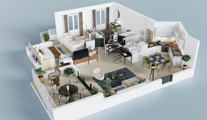 Appartement - 81 m² - 4 pièces