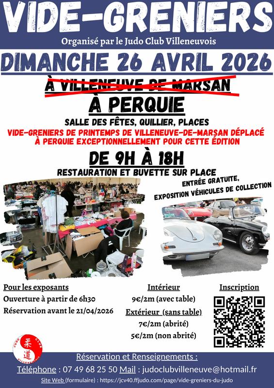 Vide-greniers du judo - exposition véhicules collection
