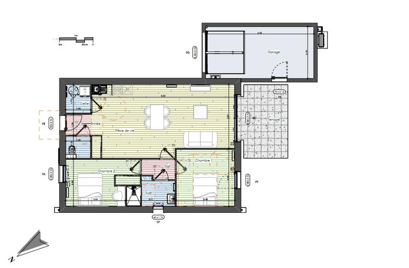 Maison - 71 m² - 3 pièces