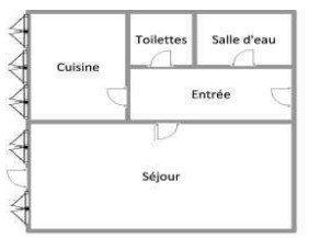 Appartement - 39 m² - 2 pièces