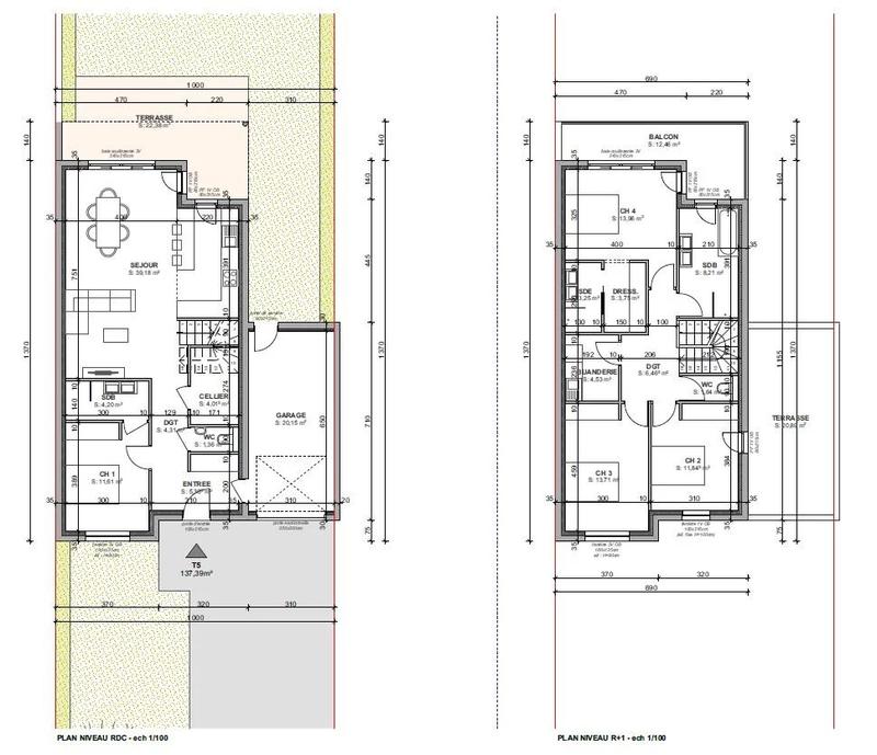 Maison - 137 m² - 5 pièces