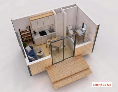 Maison - 15 m² - 1 pièce