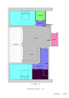 Appartement - 97 m² - 3 pièces