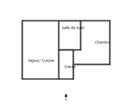 Appartement - 36 m² - 2 pièces