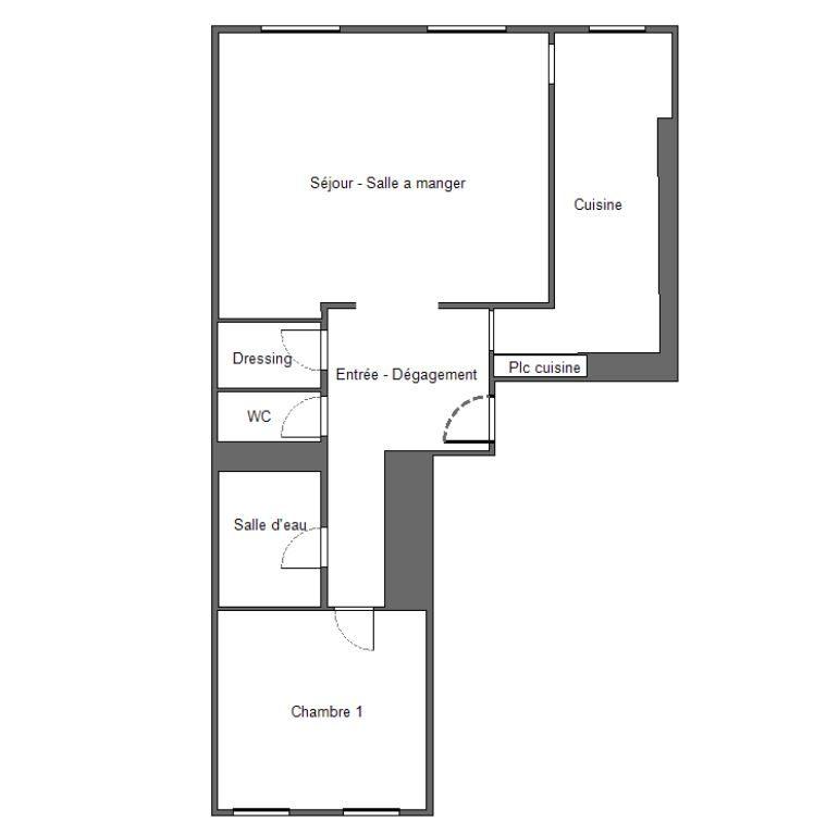 Appartement - 72 m² - 3 pièces