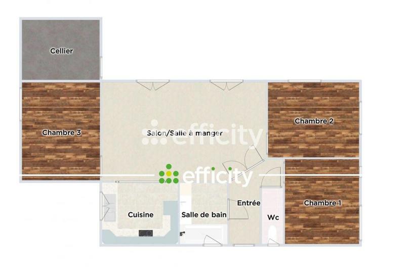 Maison - 80 m² - 5 pièces