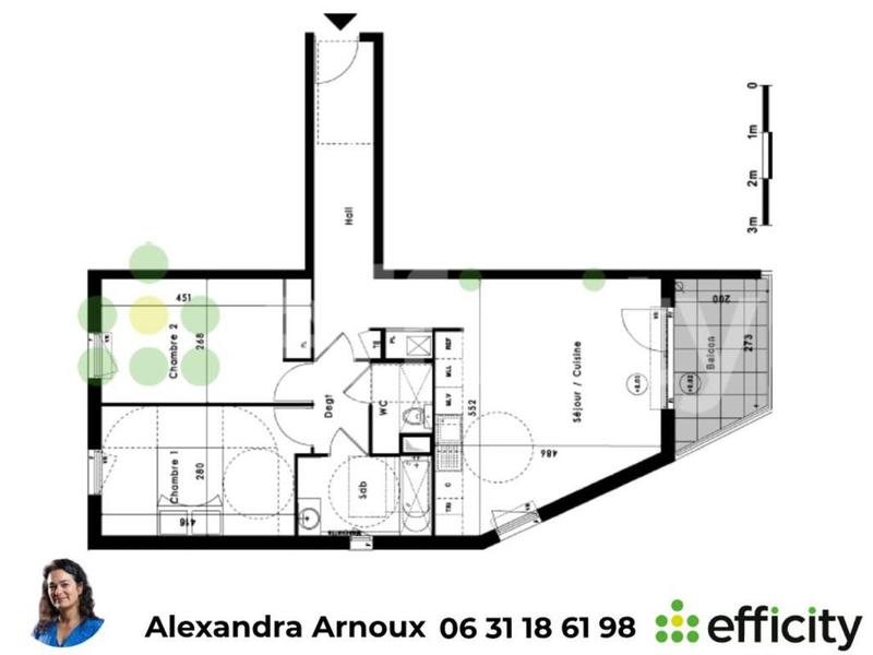 Appartement - 68 m² - 3 pièces