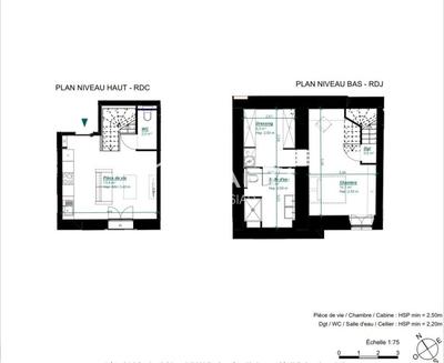 Duplex - 54 m² - 2 pièces