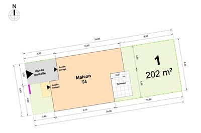 Maison - 82 m² - 4 pièces