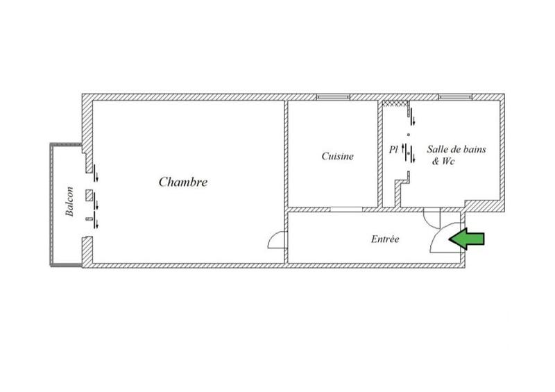Appartement - 24 m² - 1 pièce
