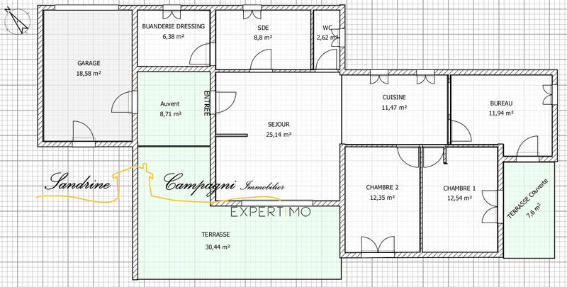 Maison - 91 m² - 4 pièces