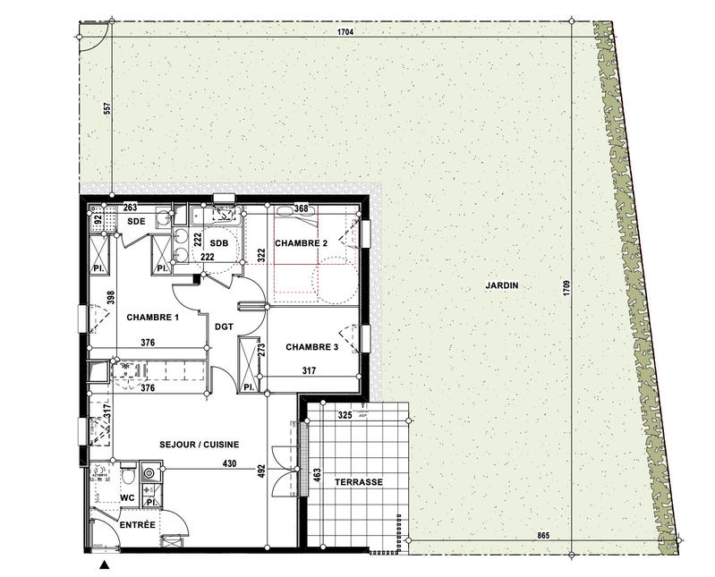Appartement - 82 m² - 4 pièces