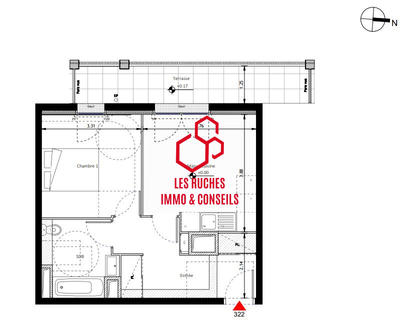 Appartement - 41 m² - 2 pièces