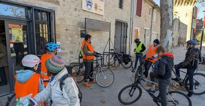 Balade à vélo avec galette des rois