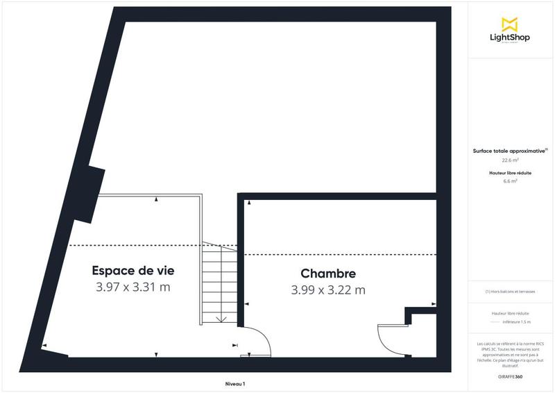 Appartement - 64 m² - 3 pièces