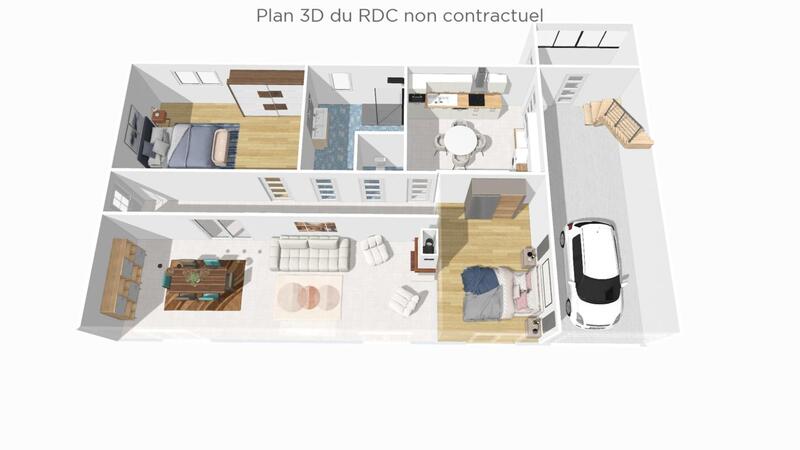 Pavillon - 63 m² - 3 pièces