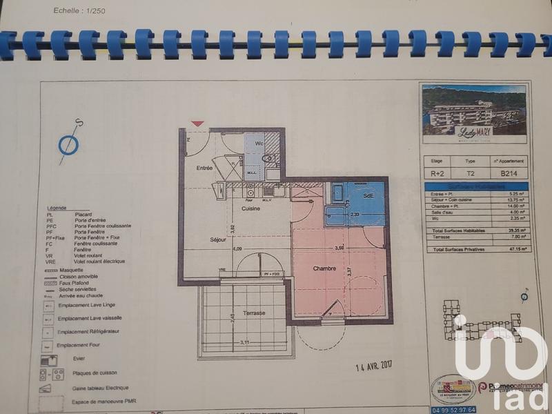 Appartement - 39 m² - 2 pièces