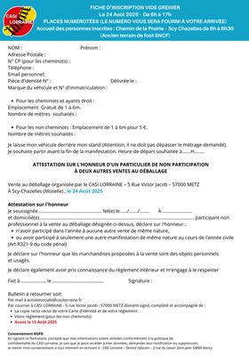 Vide grenier casi lorraine