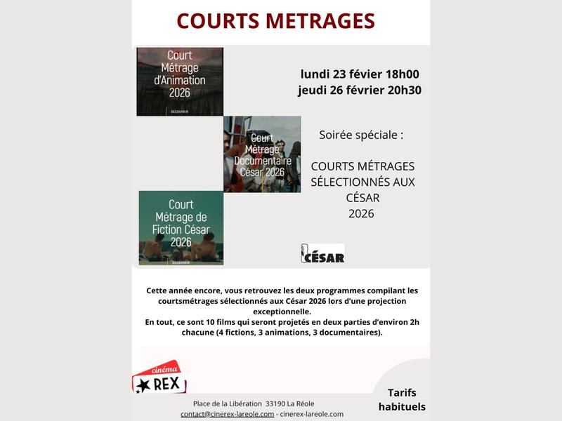 Soiree Courts Metrages Cesar 2026
