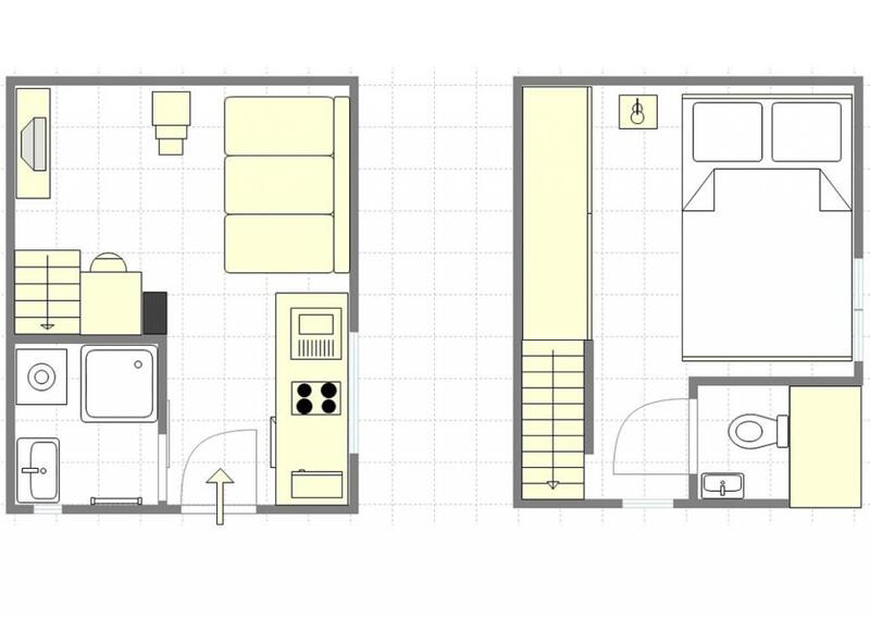 Duplex - 19 m² - 2 pièces