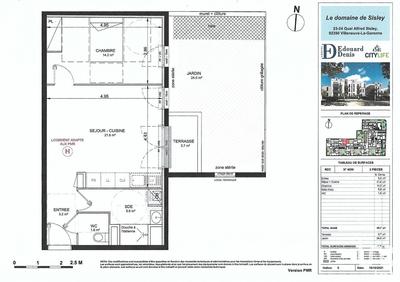 Appartement - 46 m² - 2 pièces