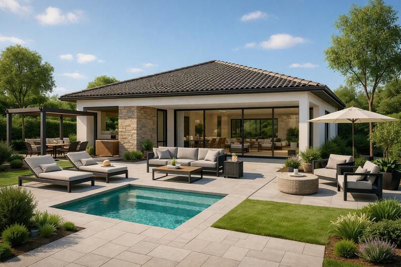 Maison - 90 m² - 5 pièces