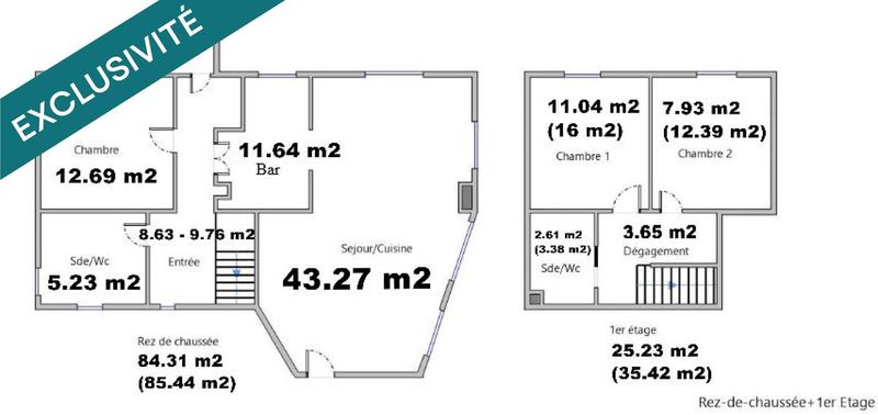 Maison - 169 m² - 11 pièces