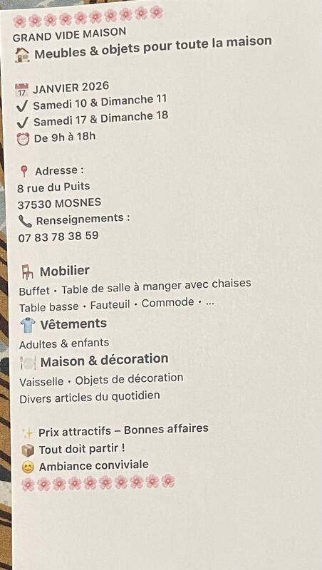 Vide maison et gites