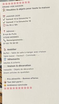 Vide maison et gites