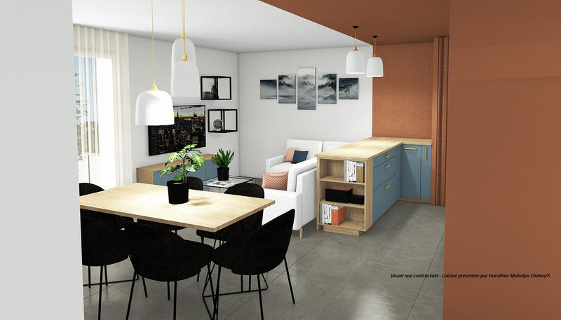 Appartement - 66 m² - 3 pièces