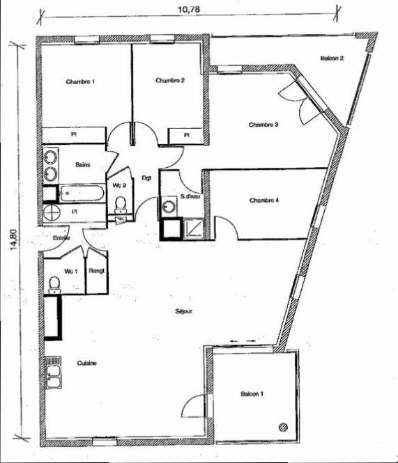 Appartement - 119 m² - 6 pièces