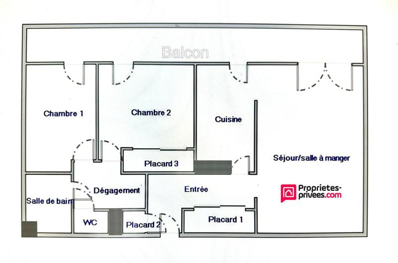 Appartement - 61 m² - 3 pièces