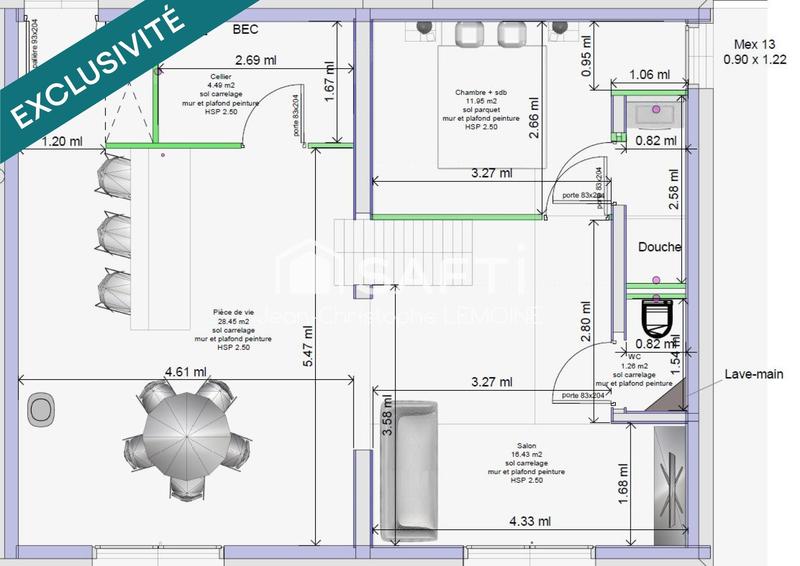 Maison - 106 m² - 5 pièces