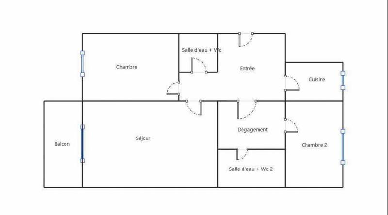 Appartement - 76 m² - 3 pièces