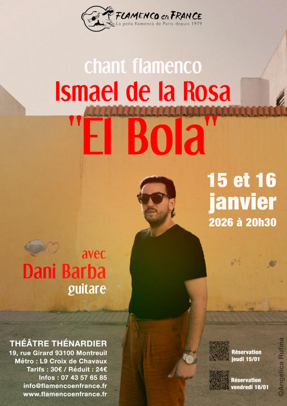 Récital de flamenco avec Ismael de la Rosa "El Bola"