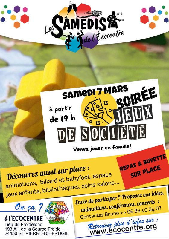 Soirée jeux à l'écocentre