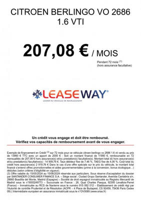 Citroën Berlingo m 1.6 Vti 95 Business