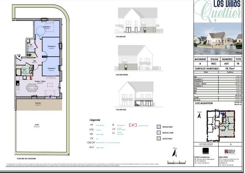 Appartement - 78 m² - 4 pièces