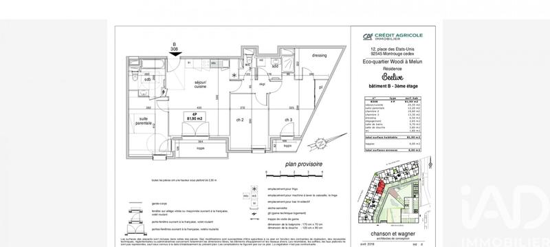 Appartement - 82 m² - 4 pièces