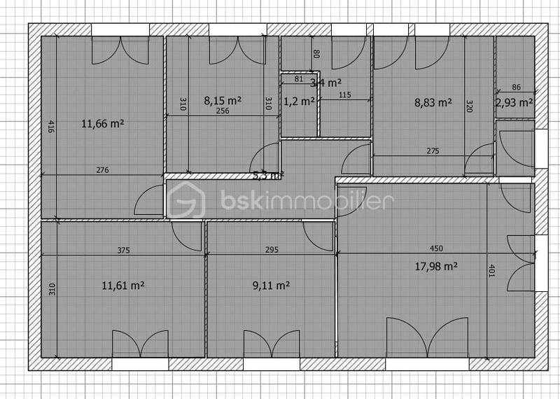 Maison - 80 m² - 4 pièces