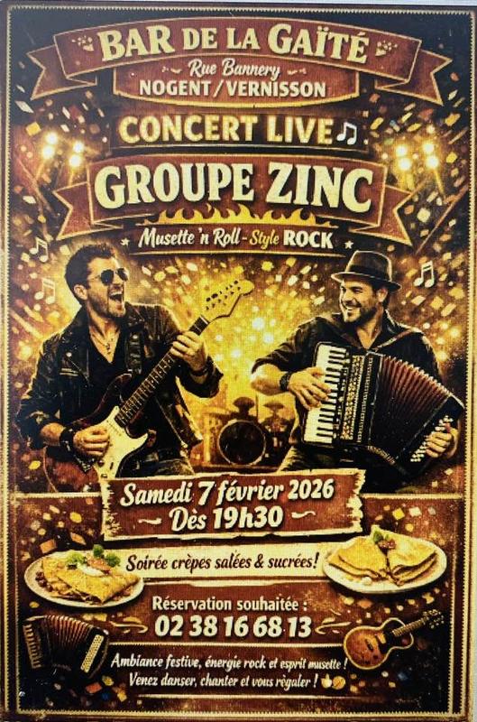 Concert Live - groupe zinc