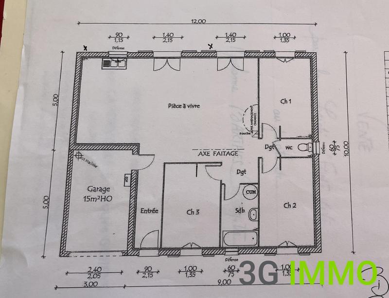 Villa - 90 m² - 4 pièces