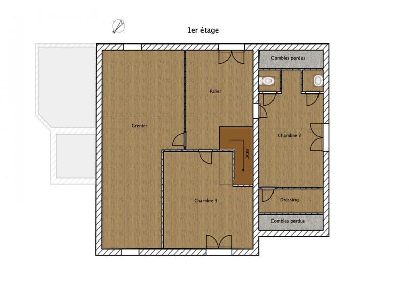 Maison ancienne - 110 m² - 4 pièces