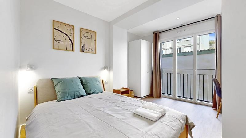 Chambre - 9 m² - 1 pièce