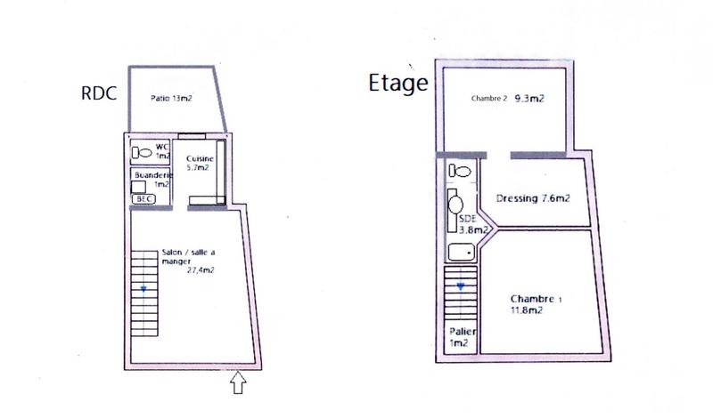 Maison - 68 m² - 3 pièces