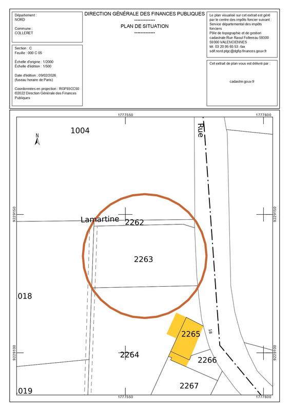Terrain constructible - 800 m²