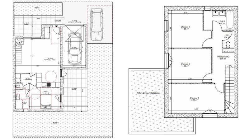 Maison - 104 m² - 5 pièces